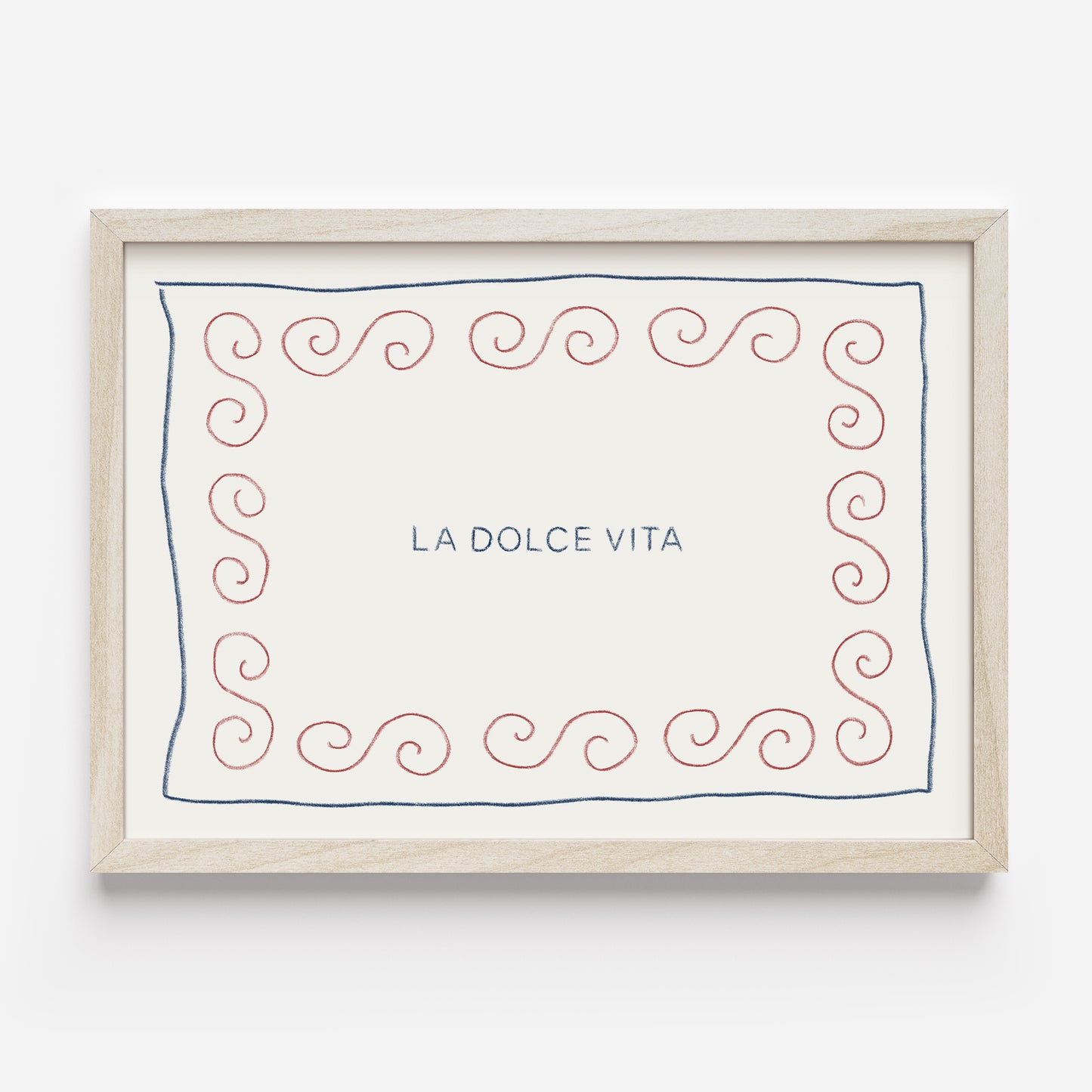 Poster 'LA DOLCE VITA' (Risographie)