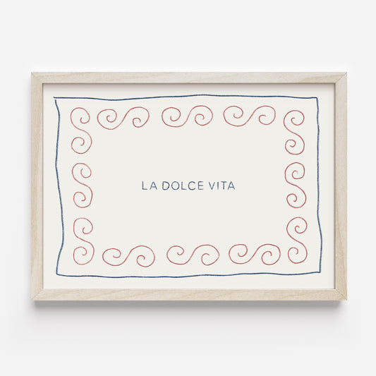 Poster 'LA DOLCE VITA' (Risographie)