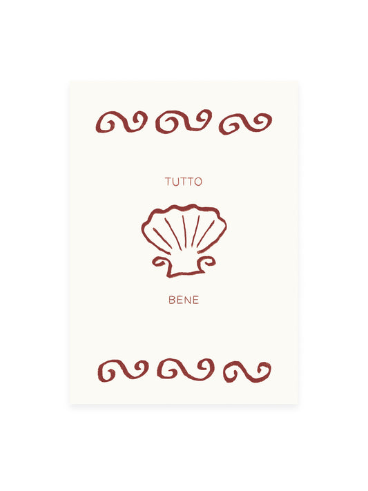 Postkarte 'tutto bene' (Risographie)