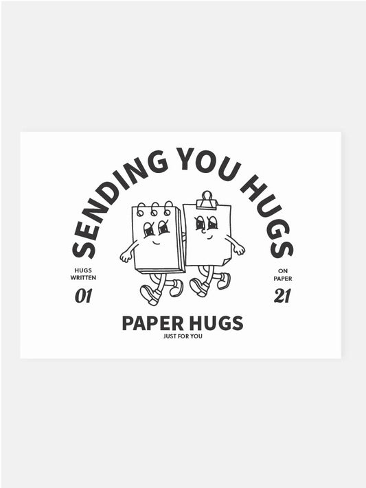 Postkarte paper hugs